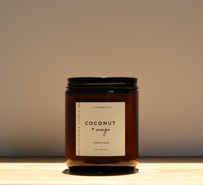 Coconut + Mango Candle 8oz