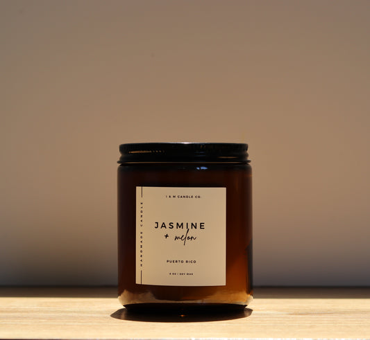 Jasmine + Melon Candle 8oz