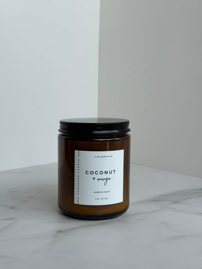 Coconut + Mango Candle 8oz