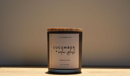 Cucumber+ Melon Candle 12oz